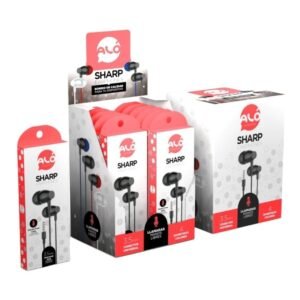 AURICULAR ALO SHARP X 12 UNIDADES LA CAJA COLORES VARIOS (6337)