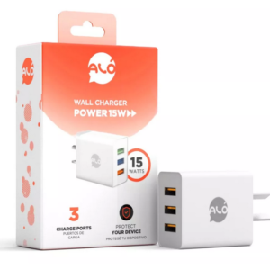 CARGADOR ALO POWER 15W BLANCO (8018)
