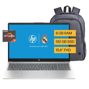 NOTEBOOK HP 15-FC0237LA R3-7320U 8GB 512GB 156 FHD W11HSL (BM7K4LAAC8) Mochila HP Prelude Pro