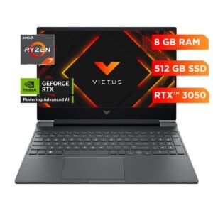 NOTEBOOK HP VICTUS 15-FD3024LA R7-7445H 8GB 512 SSD RTX 3050 4GB 156 FHD W11H SL (BV5B9LAAC8)