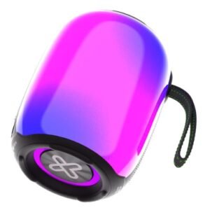 PARLANTE KLIPXTREME ZOUNDFIRE PORTATIL STEREO TRUE BT LED LIGHT 16HS - 12W - IPX6 RGB (KBS-250BK)