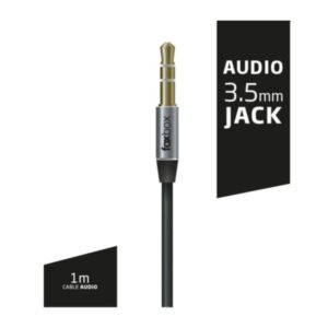 Cable Audio Mini Plug A Mini Plug Mm 1mts 35mm Negro Foxbox