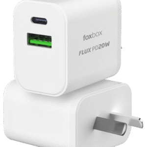CARGADOR FOXBOX FLUX 20W BLANCO CON CABLE PRISM TYPE C (7989)