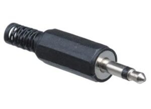 PLUG DE AUDIO 3.5 M MONO PLASTICO PARA MICROFONO