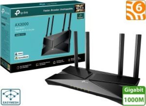 ROUTER WIFI TP-LINK ARCHER AX53 AX3000 WIFI 6 DUAL BAND 2.4GHZ 574MBPS 5GHZ 2402MBPS 1XUSB3.0 1XWAN 4XLAN GIGABIT DUAL SSID 4 ANTENAS