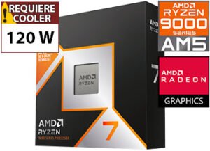 PROCESADOR AMD RYZEN 7 9800X3D 8 NUCLEOS 16 HILOS 4.7GHZ HASTA 5.2GHZ CACHE 104MB 120W AM5 - TRAE VIDEO RADEON GRAPHICS 2 - NO TRAE COOLER